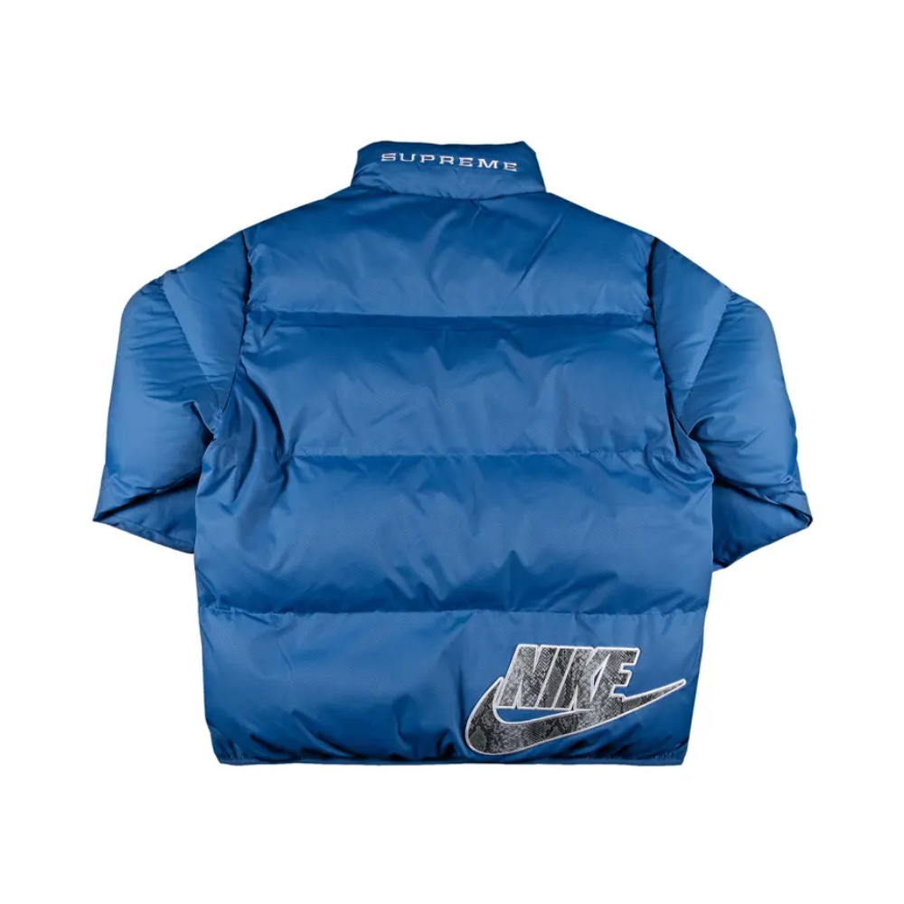 Supreme Nike Reversible Puffy Jacket Blue