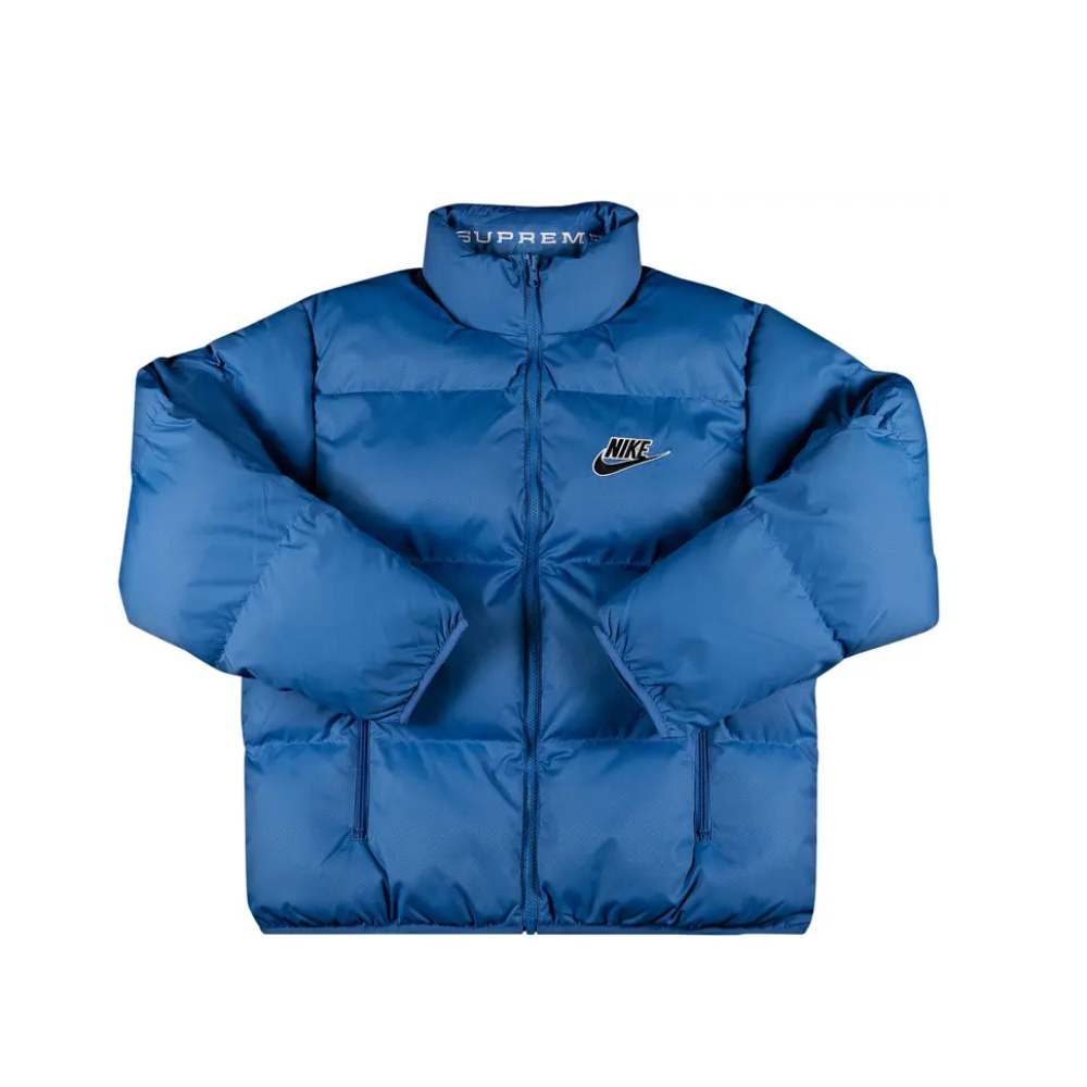 Supreme Nike Reversible Puffy Jacket Blue