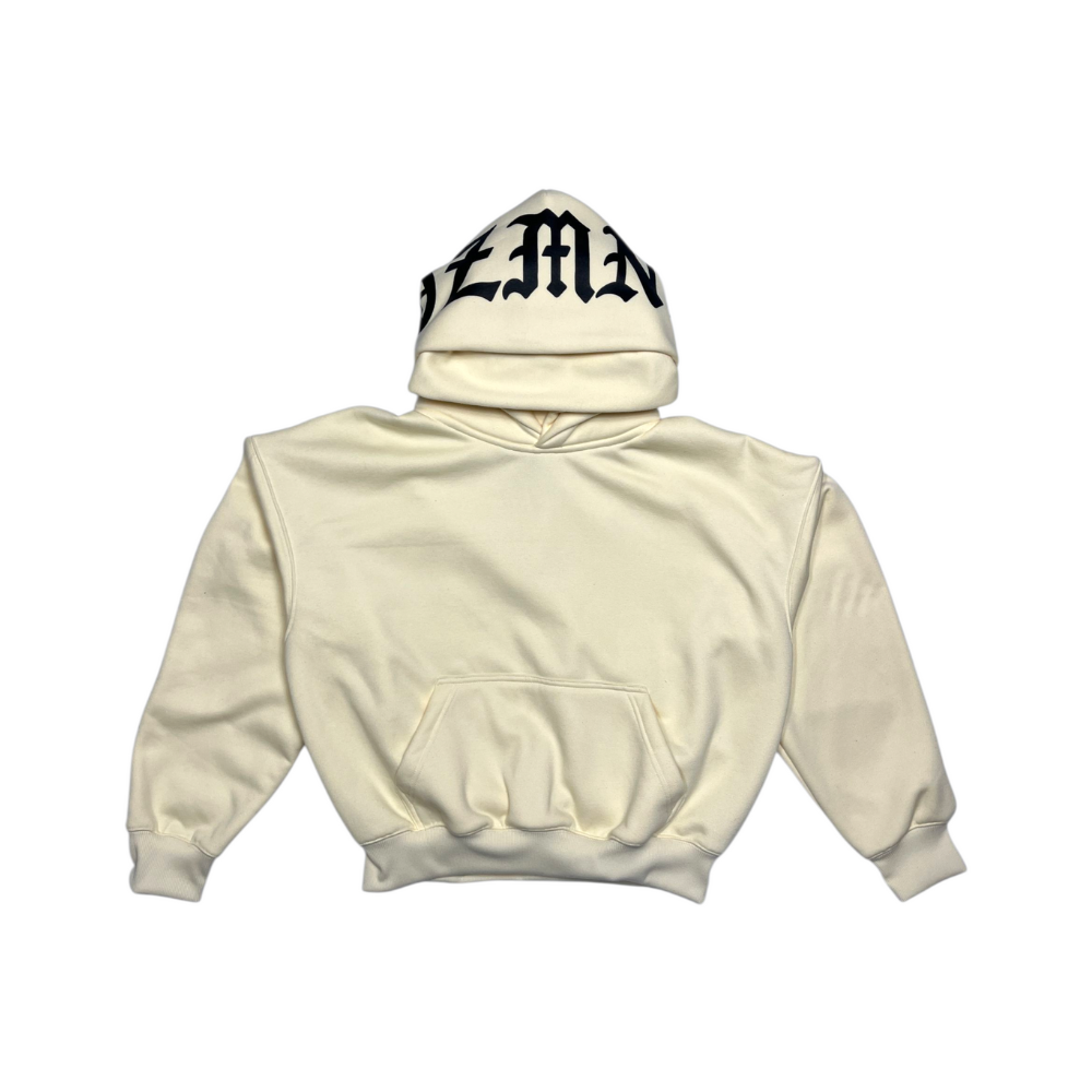 OZMNL Ying Yang Double Hoodie Cream