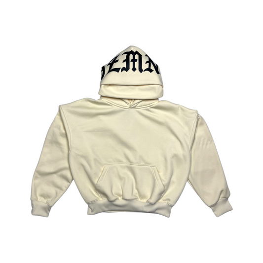 OZMNL Ying Yang Double Hoodie Cream