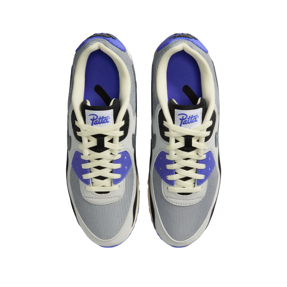 Nike Air Max 90 SP Patta Waves Sapphire Particle Grey Neutral Grey Black Coconut Milk White