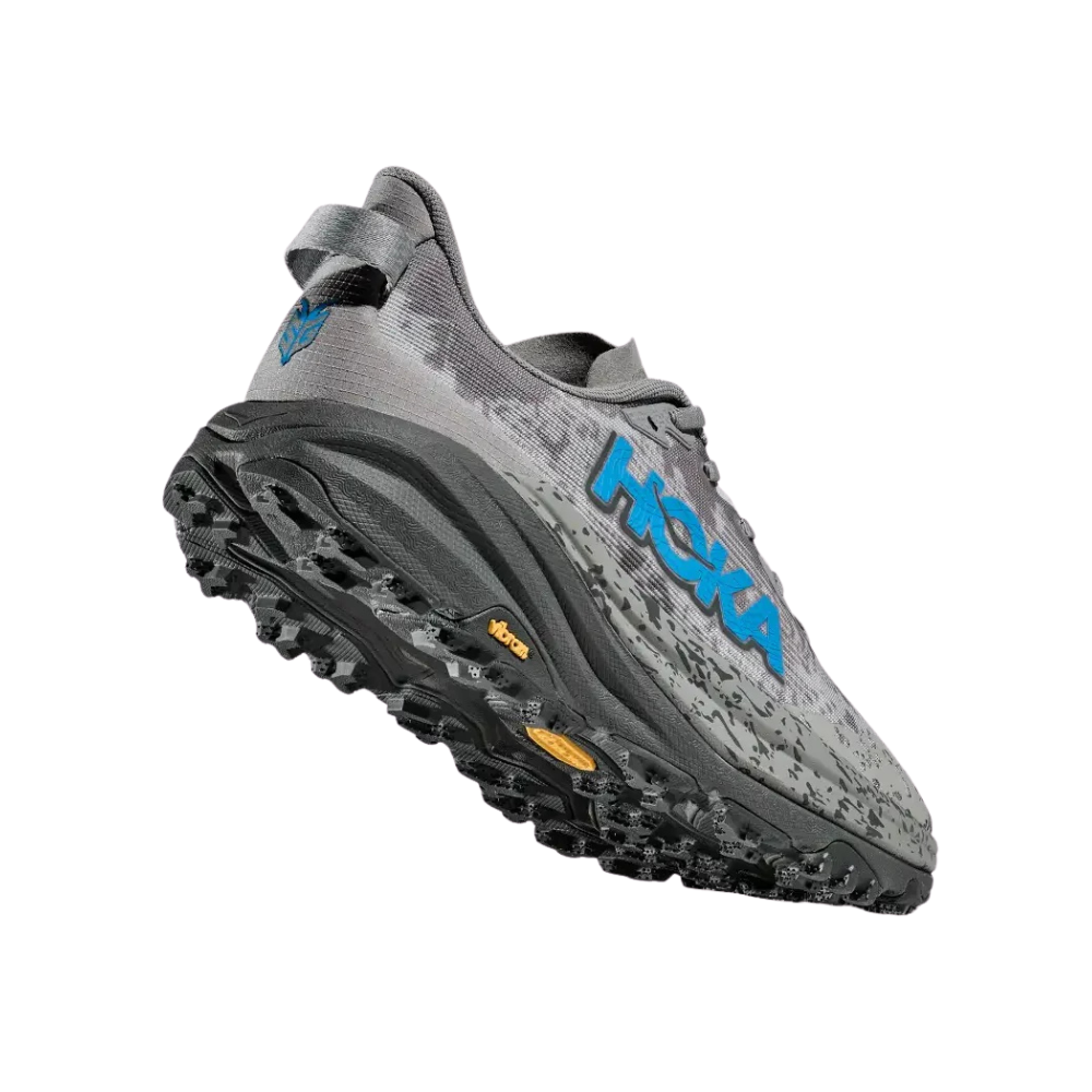 Men's Hoka Speedgoat 6 D Width Galactic Grey Hoka Blue