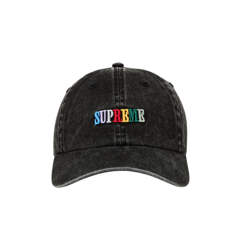 Supreme Pigment Dye 6-Panel SS25 Black