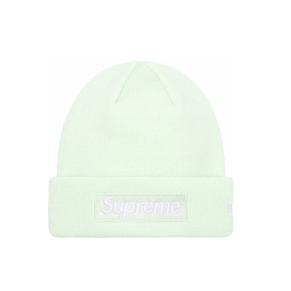 Supreme x New Era Box Logo Beanie Light Green