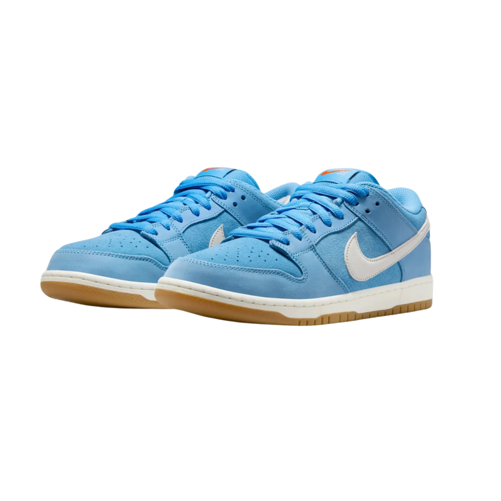 Nike SB Dunk Low Pro University Blue Gum Psychic Blue Light Brown Safety Orange