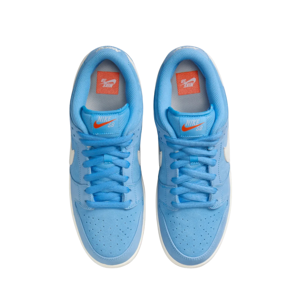 Nike SB Dunk Low Pro University Blue Gum Psychic Blue Light Brown Safety Orange