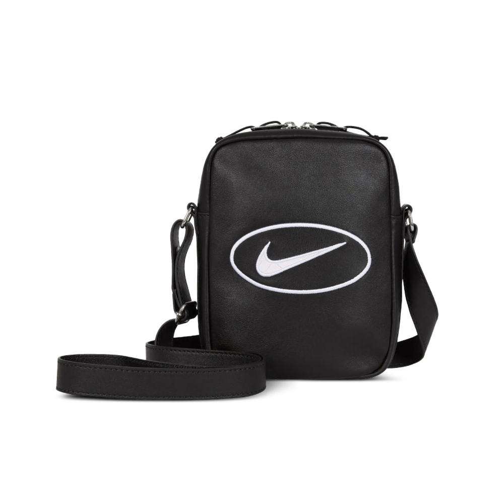 Supreme Nike Leather Shoulder Bag Black