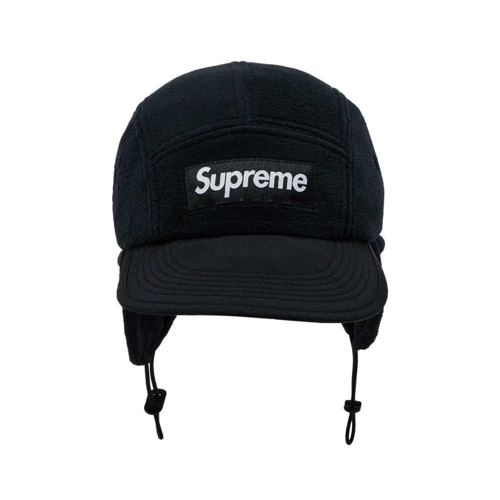 Supreme Polartec Earflap Camp Cap (FW24) Black