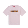 Supreme Satin Appliqué Short-Sleeve Top Light Pink