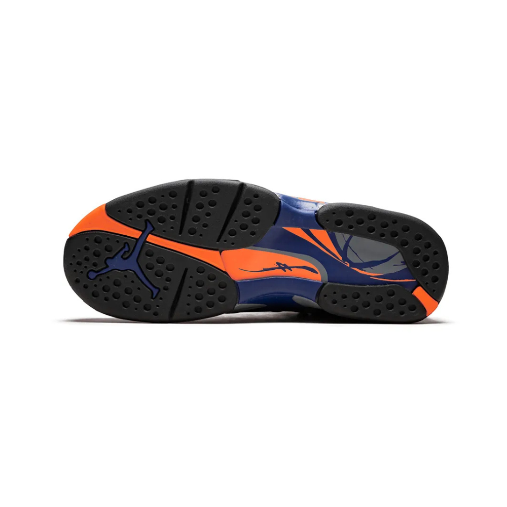 Air Jordan 8 Retro Phoenix Suns Black Bright Citrus Cool Grey Deep Royal Blue