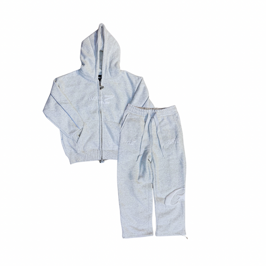 OZMNL Kids Tracksuit Set Snow Grey