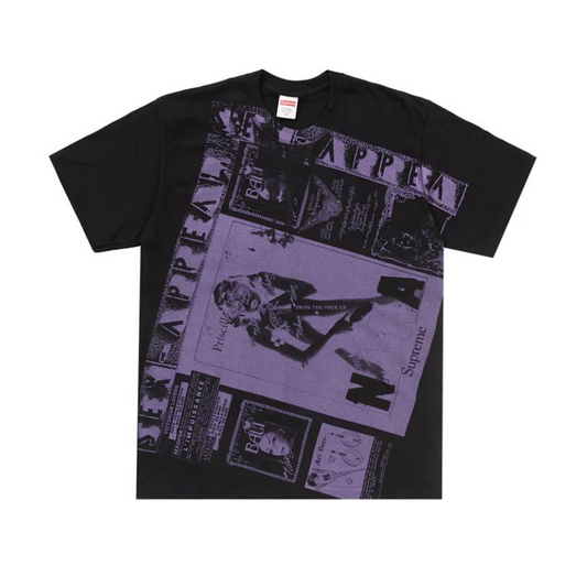 Supreme Collage Tee Black Purple