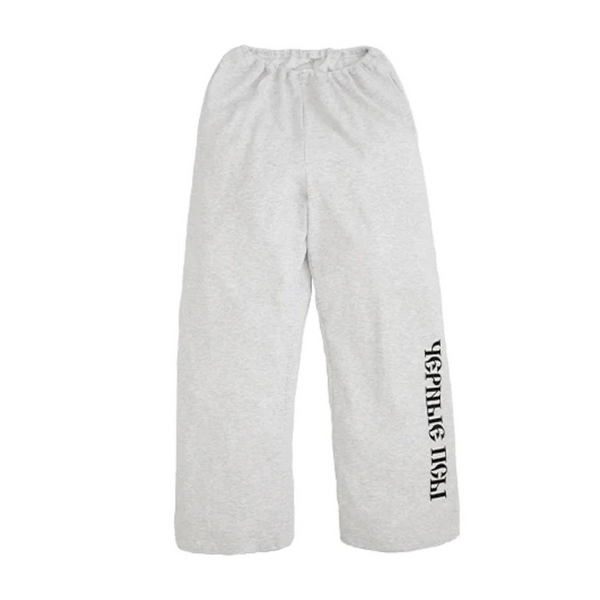 Yeezy Gosha Black Dogs Pants Heather Grey