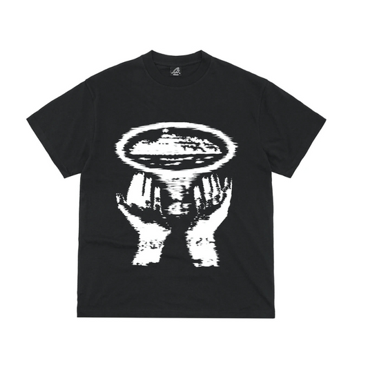 Corteiz Sketchy Hands Logo Tee Black