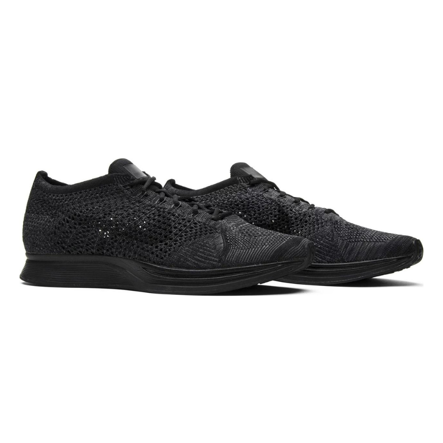 Nike flyknit racers triple black hot sale