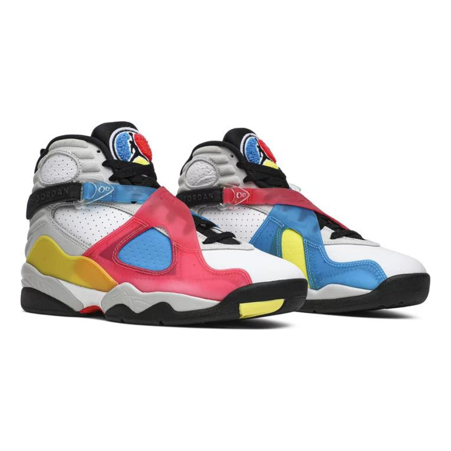 Jordan retro 8 white red black sales