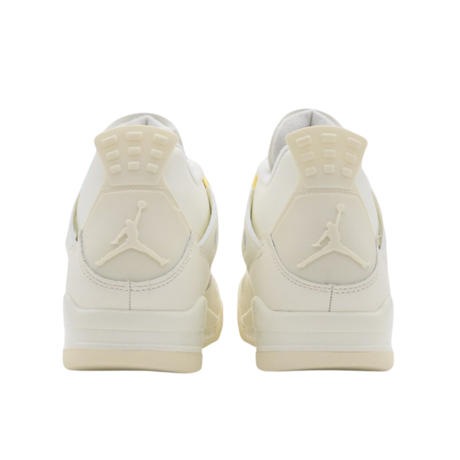 Women's Air Jordan 4 Metallic Gold Sail Black