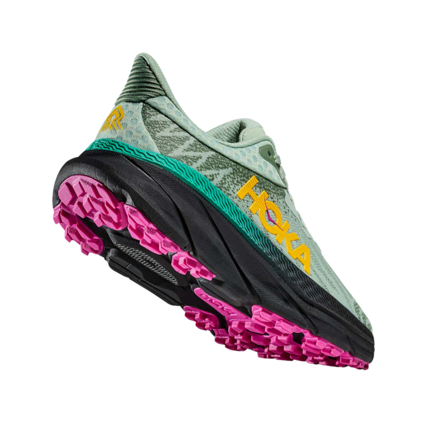 Women's Hoka Challenger ATR 7 B Width Aloe Vera Yellow Black