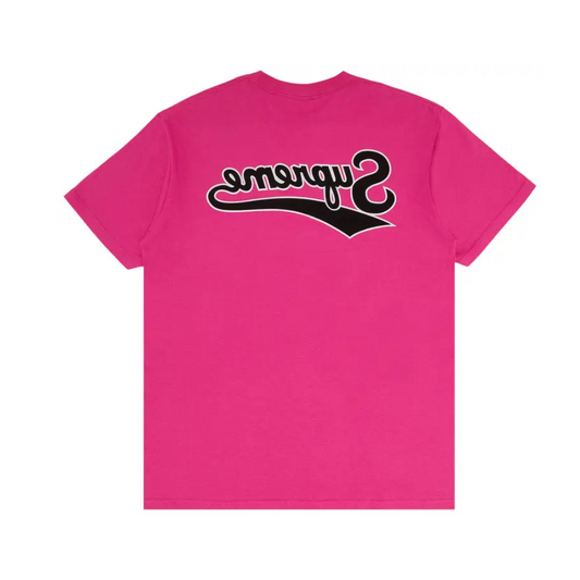 Supreme Backwards Tee Fuchsia