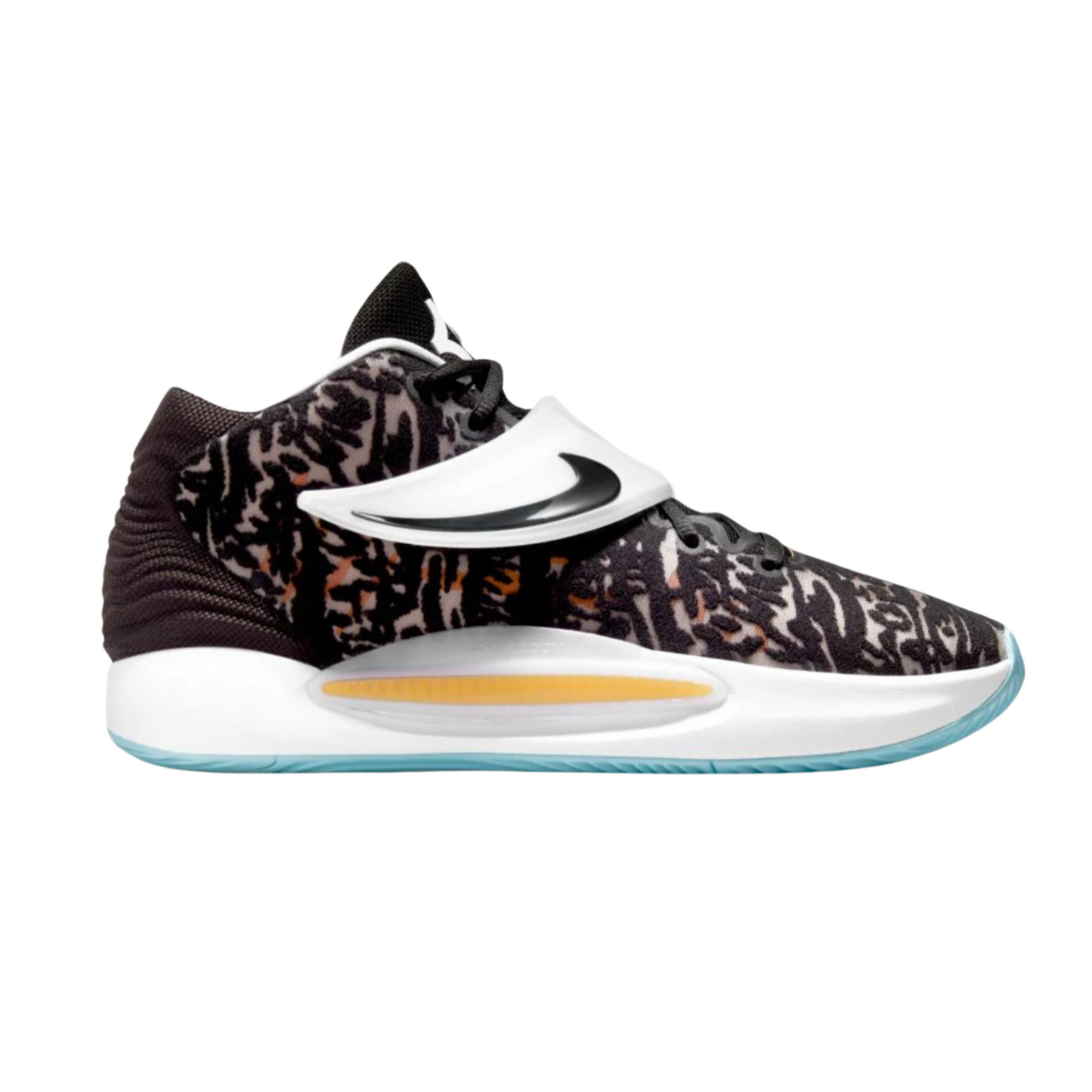 Nike KD 14 Floral Black Natural White Light Blue