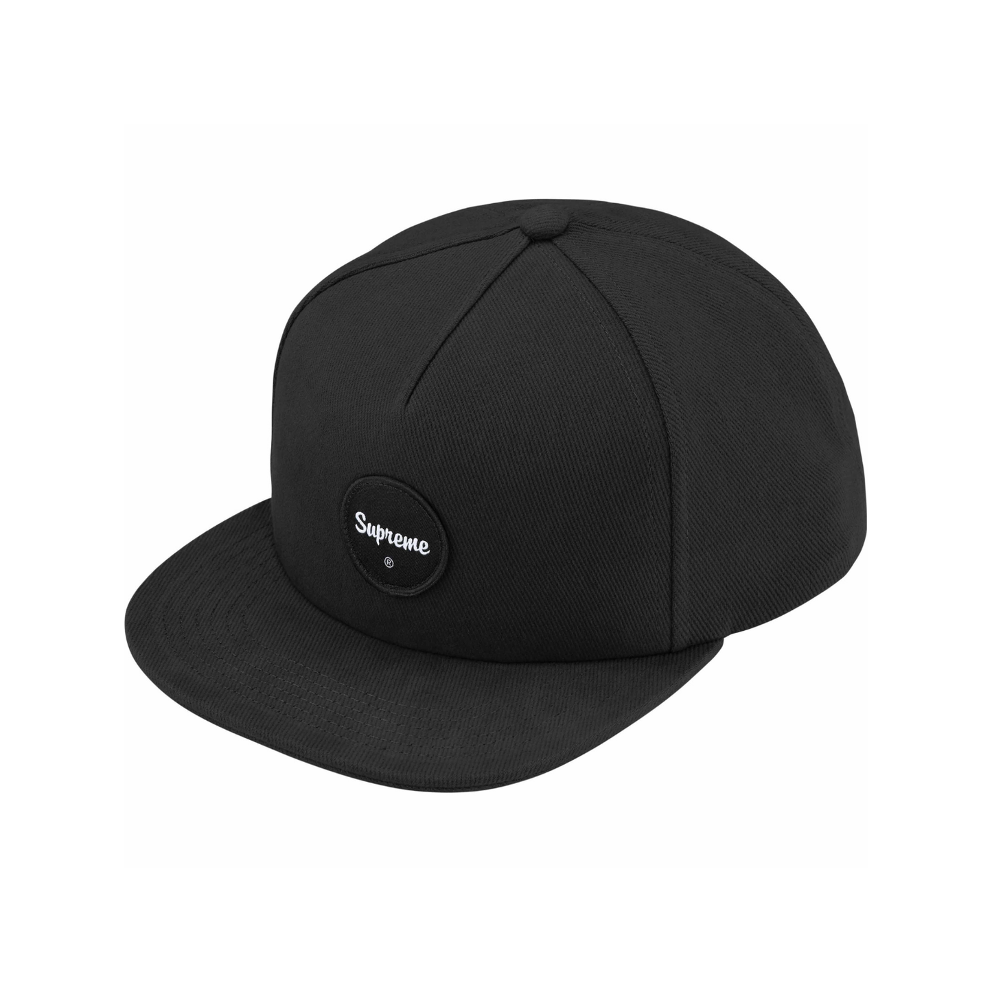 Supreme Twill Patch 5-Panel Black