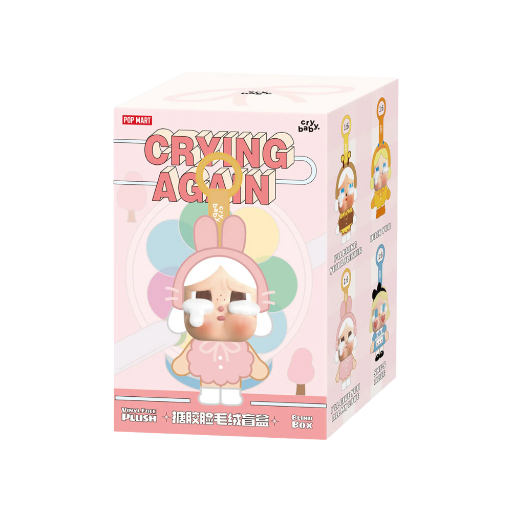 POP MART CRYBABY Crying Again Series Vinyl Plush Pendant Blind Box (Single)