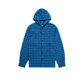 Supreme Mini Plaid Hooded Shirt Blue