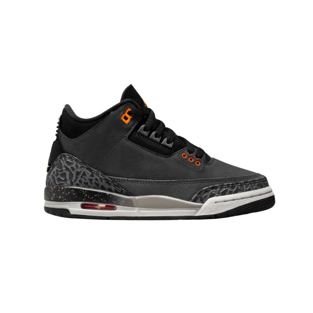 Air Jordan 3 Retro (GS) Fear Pack Night Stadium Total Orange Black Flat Pewter Neutral Grey (2023)