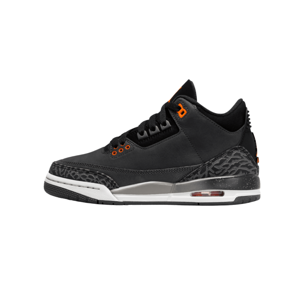 Air Jordan 3 Retro (GS) Fear Pack Night Stadium Total Orange Black Flat Pewter Neutral Grey (2023)