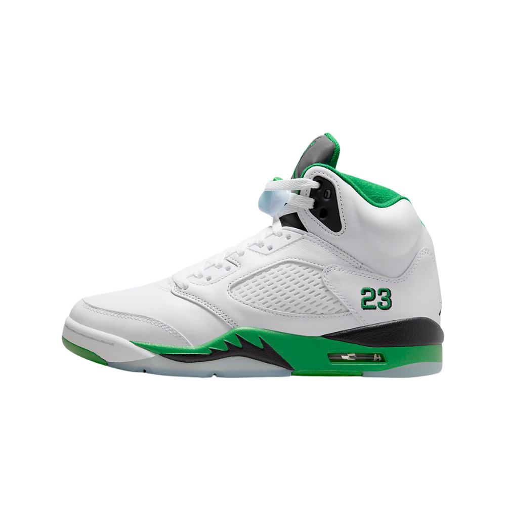 Women's Air Jordan 5 Retro Lucky Green Black Ice Blue