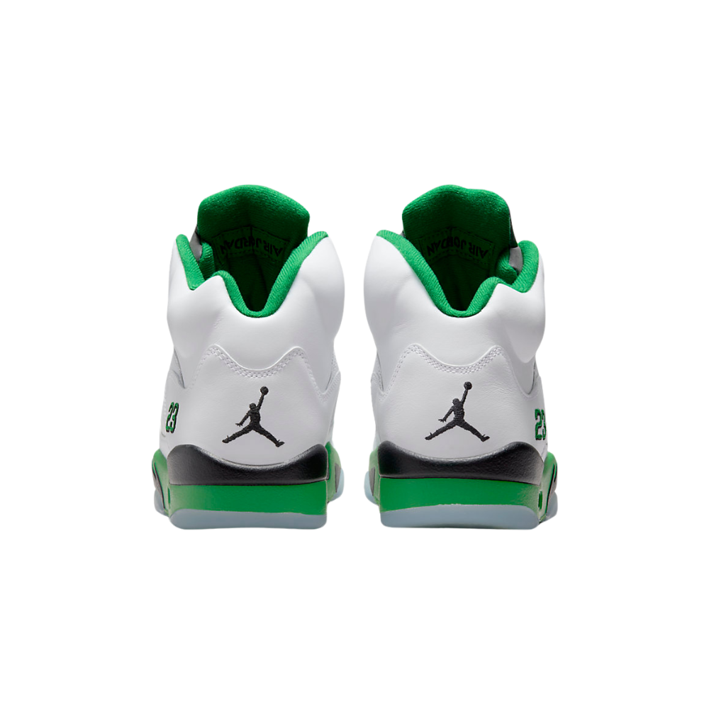 Women's Air Jordan 5 Retro Lucky Green Black Ice Blue