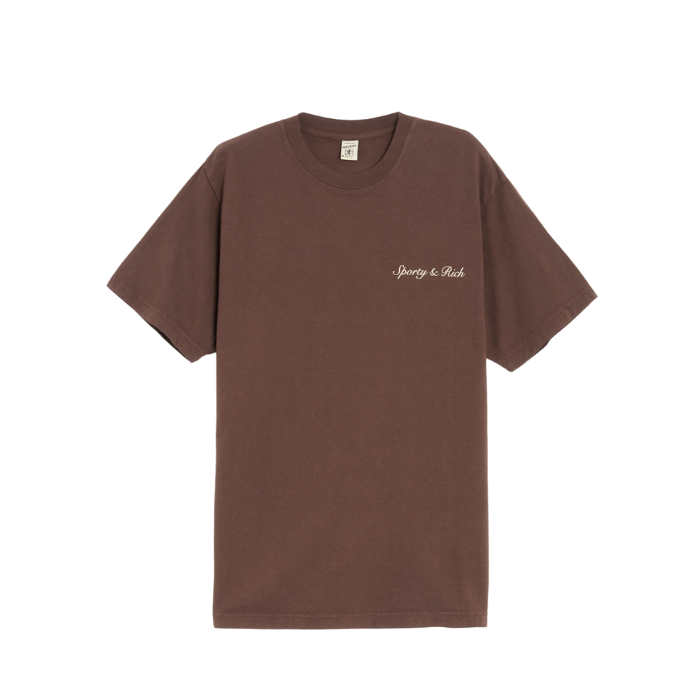 Sporty & Rich Syracuse Unisex T Shirt Brown