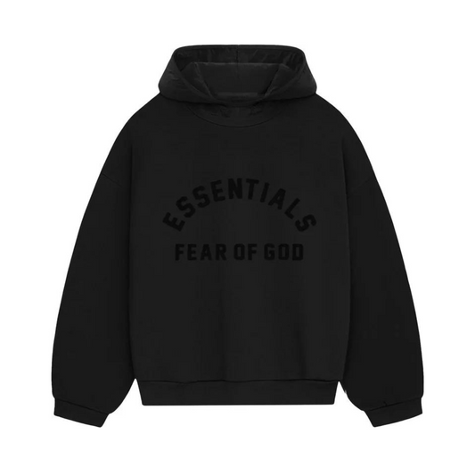 Fear of God Essentials Nylon Fleece Hoodie Jet Black