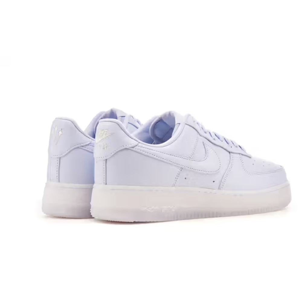 Nike Air Force 1 Drake NOCTA Certified Lover Boy Palest Purple Cobalt Tint Metallic Silver