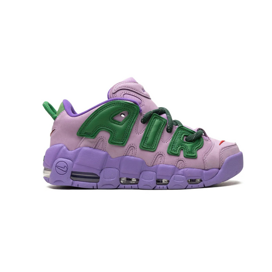 Nike Air More Uptempo Low AMBUSH Lilac Apple Green University Red
