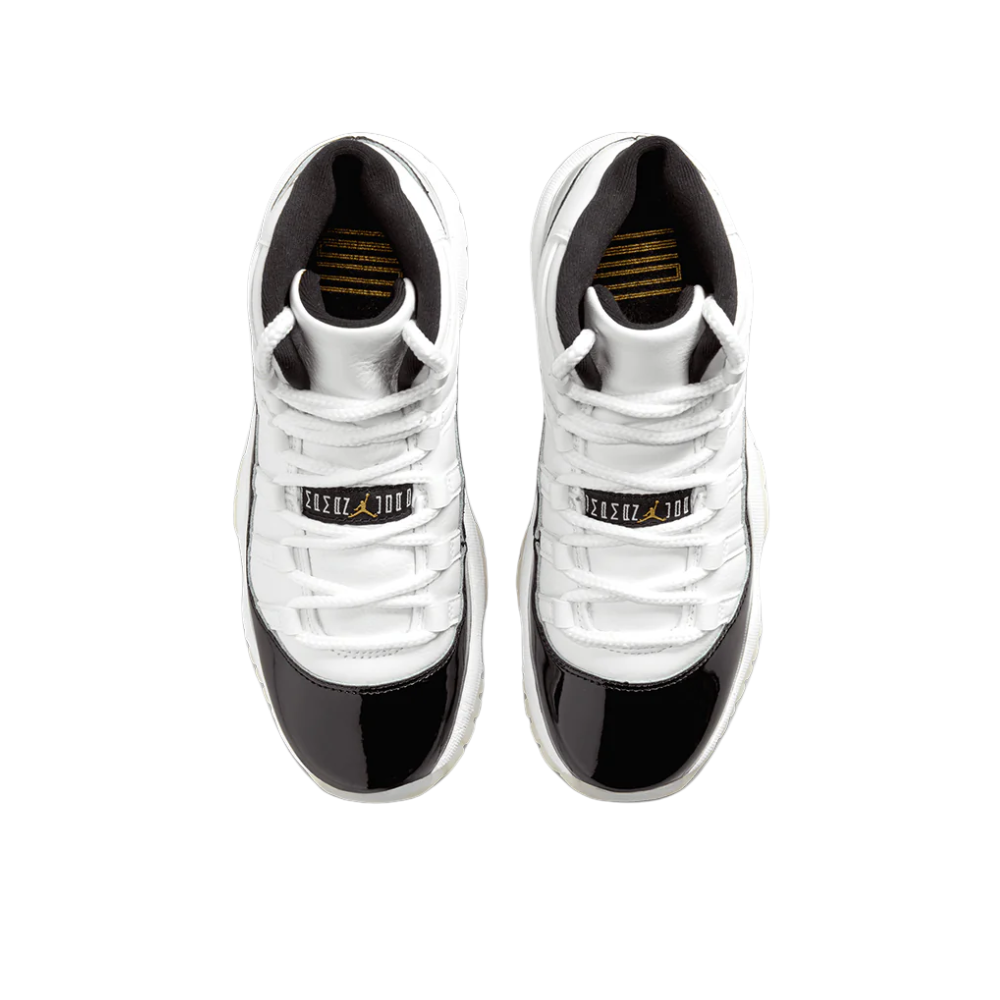 Air Jordan 11 Retro GS Gratitude Black White Metallic Gold