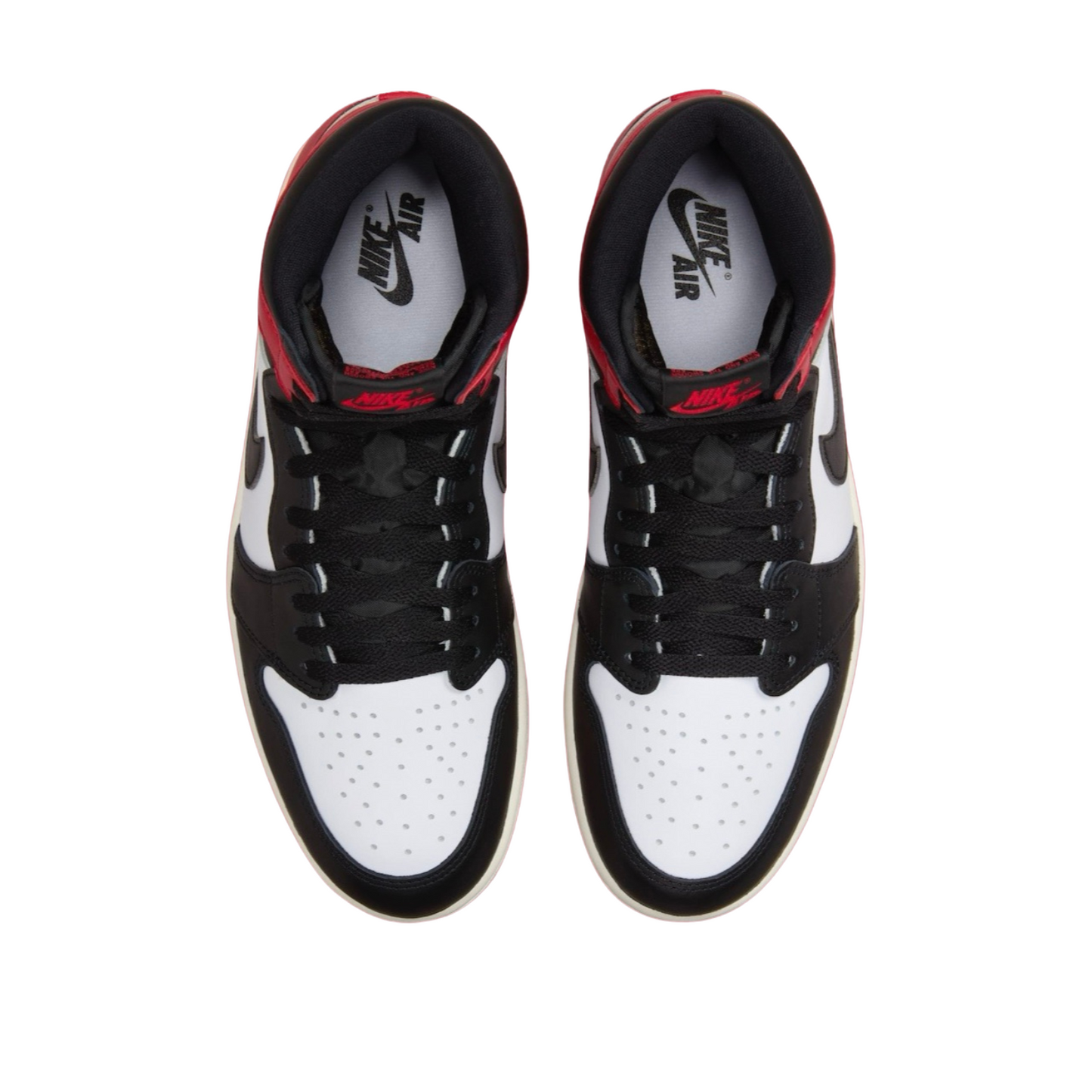 Air Jordan 1 Retro High OG Black Toe Reimagined Black Varsity Red White