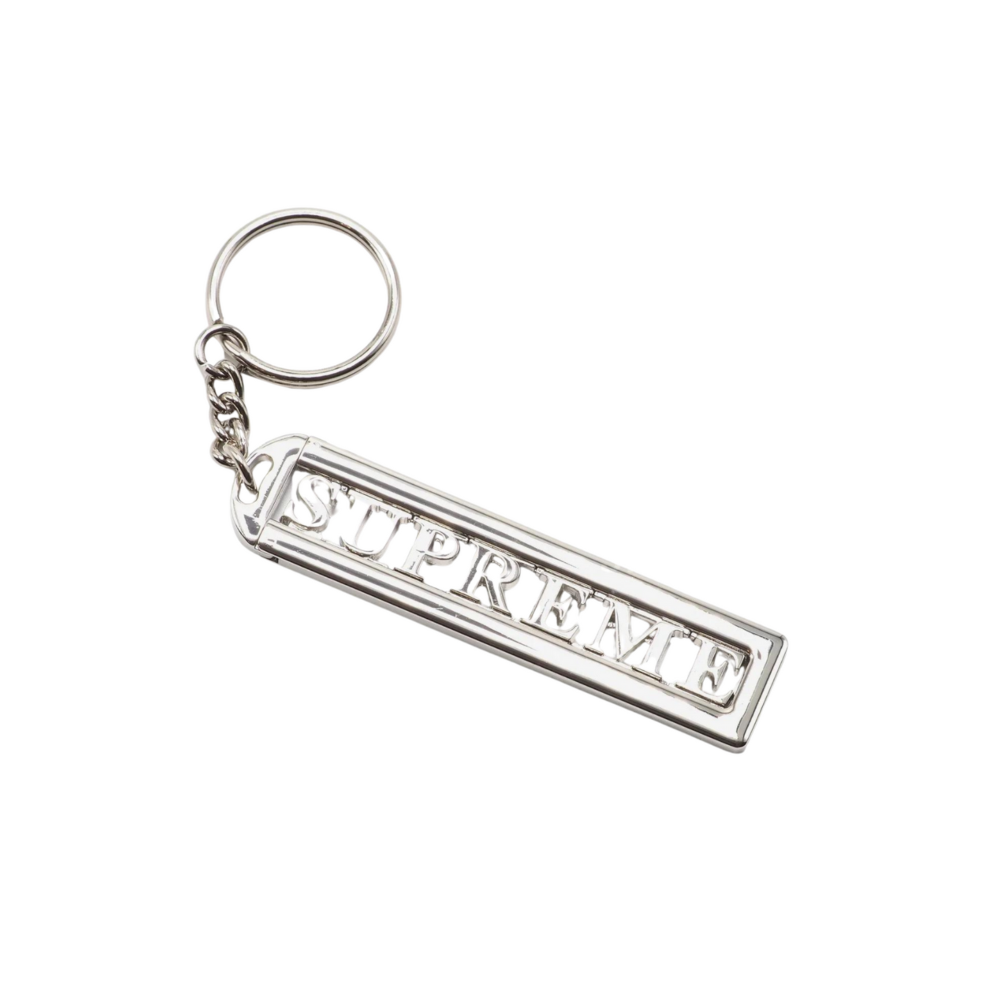 Supreme Slide Stainless Steel Keychain