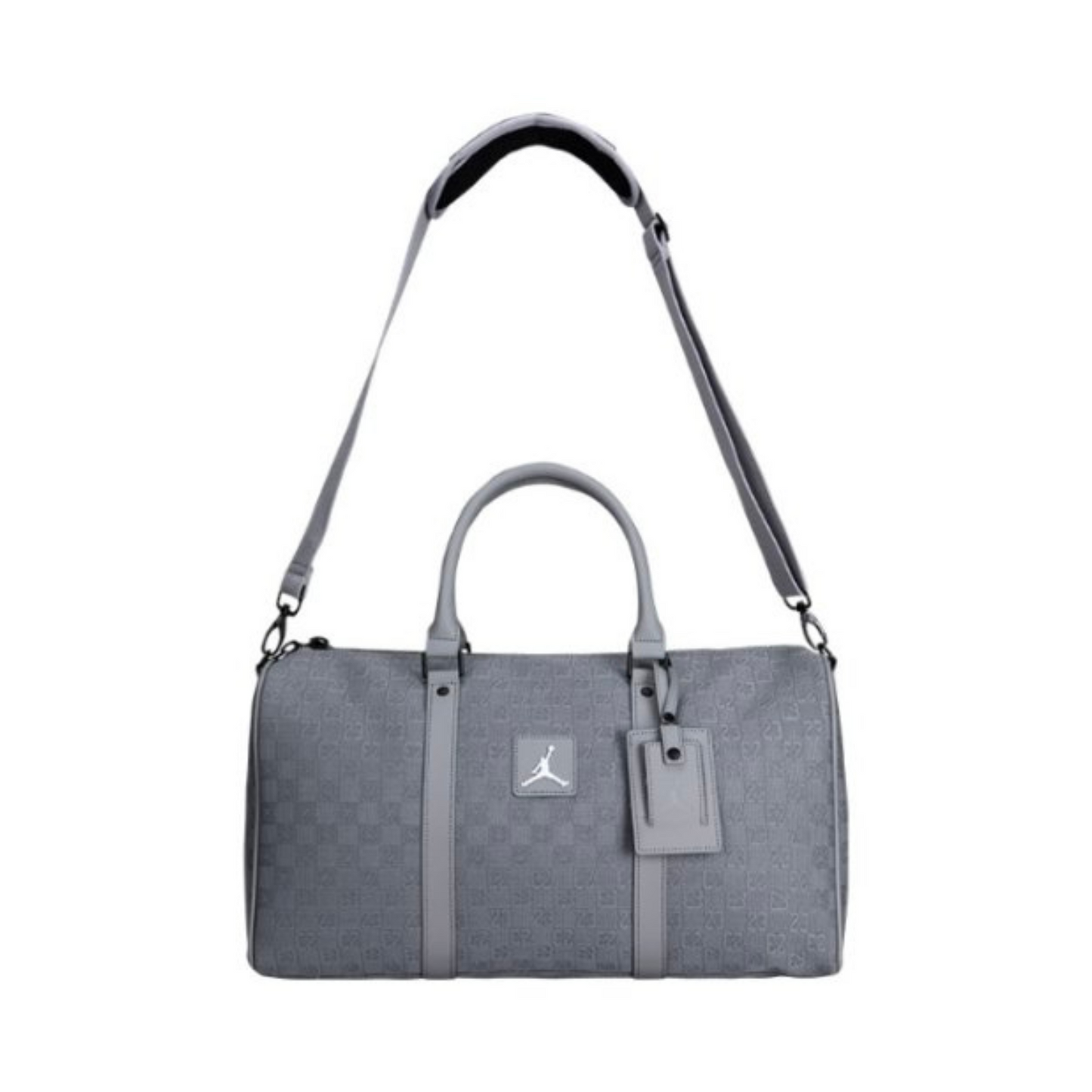 Men's Air Jordan Monogram Duffle Bag Grey