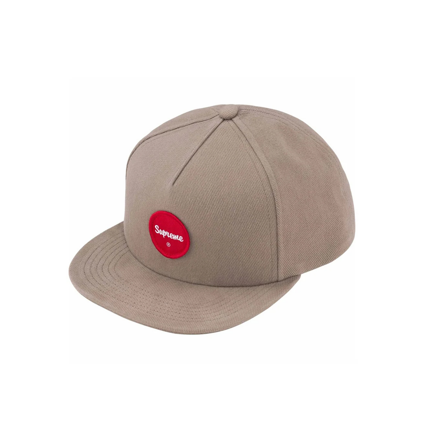 Supreme Twill Patch 5 Panel Cap Khaki SS24