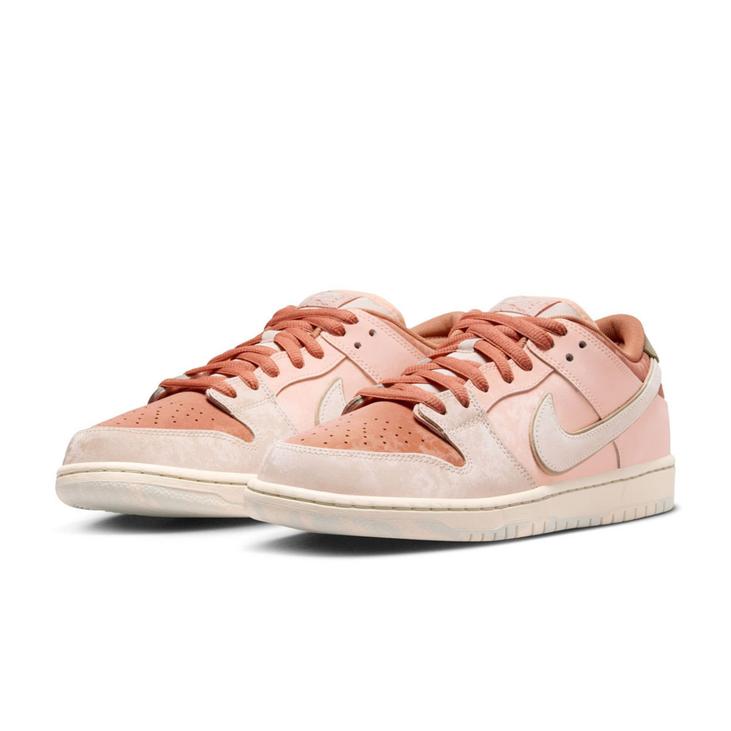 Nike SB Dunk Low Pro PRM Trocadero Gardens Amber Brown Guava Ice Crimson Tint Neutral Olive Pale Ivory