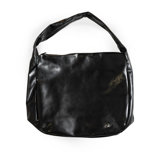 OZMNL Premium Shoulder Leather Bag Black