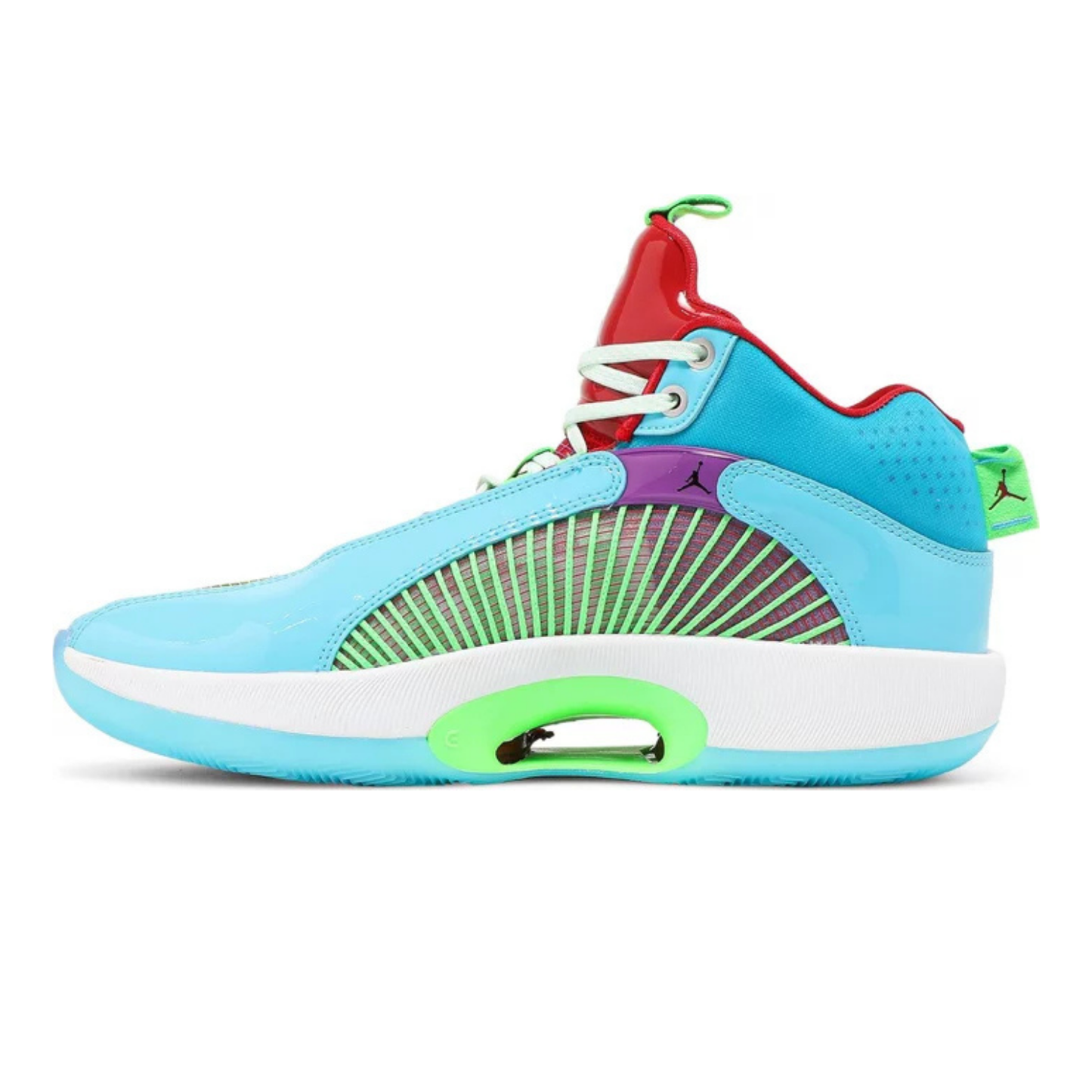 Jordan XXXV Jayson Tatum Women in Power PE Light Blue Lime-Red