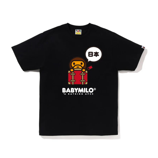 A Bathing Ape Bape Japan Baby Milo #3 Tee Black