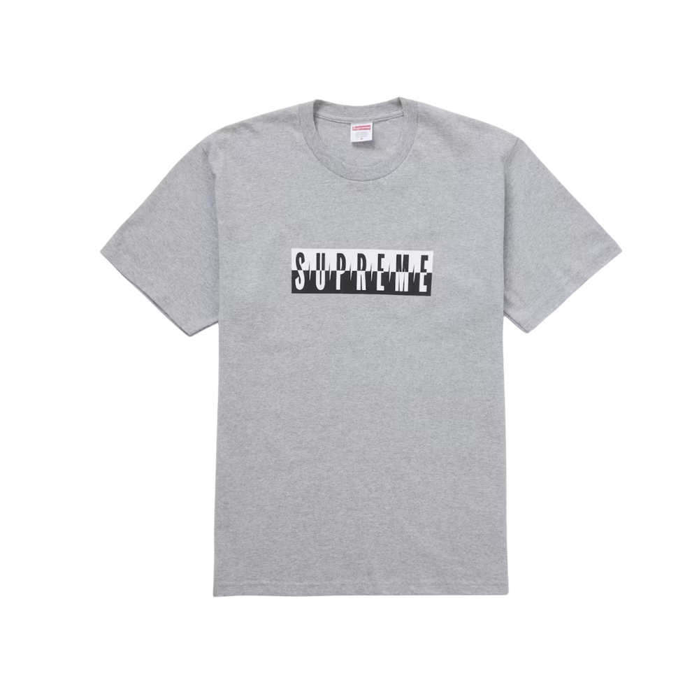 Supreme Split Tee FW25 Heather Grey
