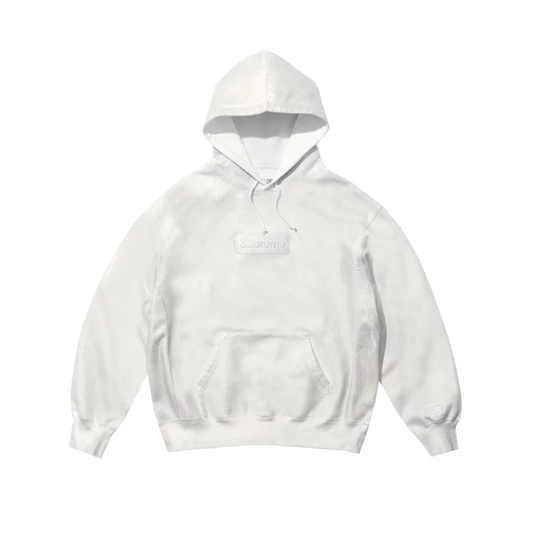 Supreme x Margiela MM6 Box Logo Hooded Sweatshirt White