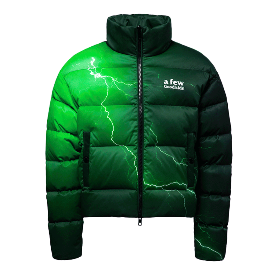 A Few Good Kids Lightning Down Puffer Jacket Green