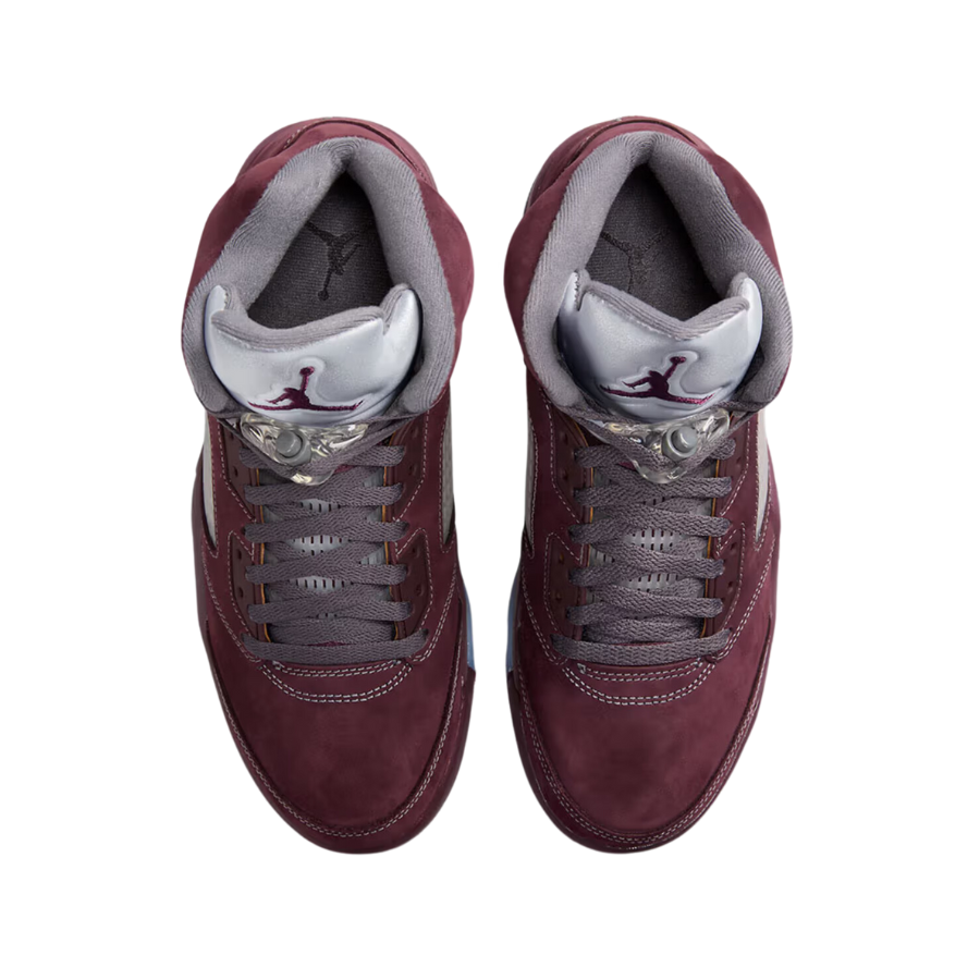 Air Jordan 5 Retro Burgundy Deep Burgundy Light Graphite Metallic Silver