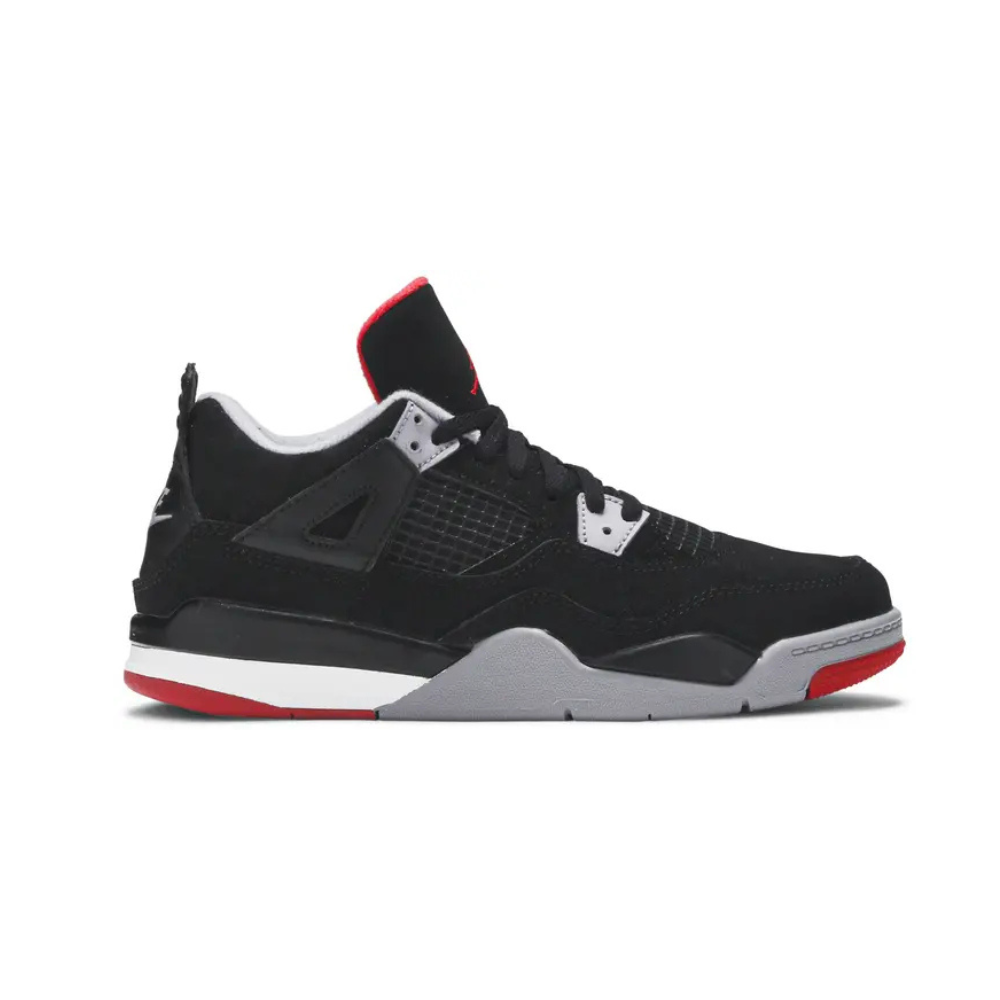 Air Jordan 4 Retro Bred (2019) (PS) Black Fire Red Cement Grey Summit White