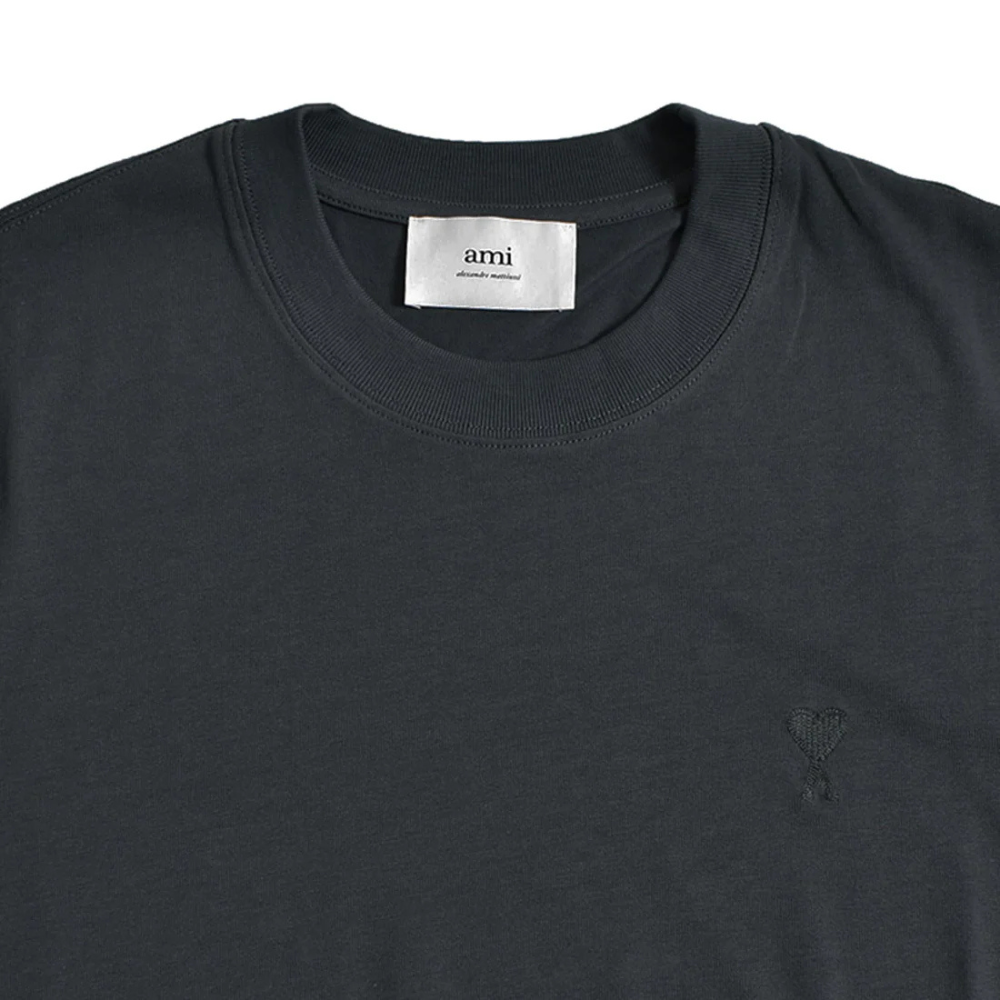 Ami Alexandre Mattiusi Tonal ADC T Shirt Stone Grey